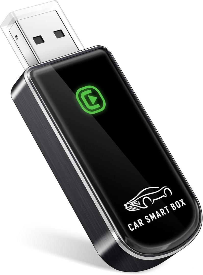 Wireless CarPlay Adapter- Mini Edition, Converts Factory Wired to Wireless CarPlay Dongle Plug & Play CarPlay Wireless Adapter for Apple iPhone iOS 10+ & Cars from 2015+