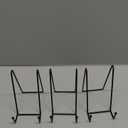 Kruodop 3 Pack 6 Inch Plate Stands for Display, Plate Holder Display Stand, Picture Frame Stand Black Metal Frame Holder Stands for Book,Small Easel,Decorative Plate,Photo and Platter,Tabletop Art