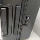 LEVEL8 Elegance Checked Luggage, 24 Inch Hardside Suitcase, Lightweight Matte Hardshell with Tsa Lock, Large Suitcases with Spinner Wheels, Black