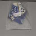 Blue White Patchwork Round Tablecloth, Vintage Spanish Style Tile Waterproof Wipeable Table Cover for Picnic Holiday Party Kitchen Dining 36"