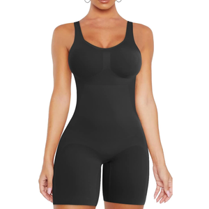 VVX Shorts Bodysuit for Women Tummy Control Shapewear Seamless Sexy Butt Lifting Workout Bodycon One Piece Short Jumpsuit, Medium