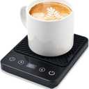 Mug Warmer - Electric Coffee Mug Warmer with Timer,Coffee Cup Warmer for Desk Auto Shut Off,Smart 6-Temperature Control, Coffee Accessories for Coffee Lovers, Black (301 Black)