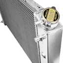 3 Row Aluminum Radiator For 1973-1987 Chevy C10 C20 C30 K10 K20 K30 GMC C2500 1974 1975 1976 1977 1978 1979 1980 1981 1982 1983 1984 1985 1986 1987 Radiators