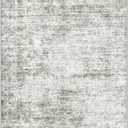 LIVELYGLOW 4x6 Washable Area Rug for Living Room Bedroom, Retro Printed Traditional Vintage Rug, Non-Slip Foldable Large Carpet for Dining Room Home Decor, Grey