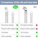 2 Packs Replacement Tube for Airfit N20,FSA HSA Eligible, Replacement Short Tube Compatible with N20, Great Value CPAP Supplies by Medihealer.