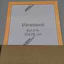 8x10 Orange Glitter Picture Frame Set of 2, Wall Gallery 8 x 10 Colorful Photo Frames, Sparkle Cute Fun Artwork Frame for Wall or Tabletop