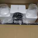 Zarbitta 3-Light Bathroom Light Fixtures, 17.23" Black Modern Vanity Lights with Clear Glass Shade, Bathroom Wall Lamp for Mirror Kitchen Living Room Hallway Cabinet Porch