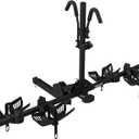 Vibrelli Electric Bike Hitch Rack - 2 Ebike Rack Fits Fat Tire, Mountain Bike, Standard Bicycles - 65lbs per Bike - Patented Anti-Wobble - Cars & SUV - Tilt Down/Fold Up Platform - Locking Tow Mount