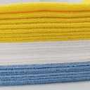 =Microfiber Cleaning Towel - 6 Pieces All Purpose Super Absorbent and Ultra Soft Non-Abrasive TBHMICROFIBER (Blue, Yellow, and White) 16"x11"