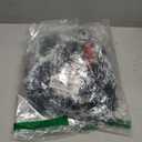 16.4 Ft Dark Green Frost Tip Metallic Tinsel Garland with 50 Warm LED Lights, Artificial Xmas Tree Decoration for Indoor Outdoor, Holiday Party Supplies