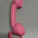 Retro Phone Handset, 2026 New Retro Style Type-C Phone Handset,Vintage Wired Plug in Handheld Cell Phone Receiver with Microphone, Suitable for Cell Mobile Video Conferences,Calls,Meetings (Pink)