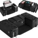 Multi-Purpose ATV Storage Bag Set | Padded, Reinforced Boxes | Fits Any ATV | Rear Seat Backrest | 3 Bags 18x9x10.2 inches Each | Essential Four Wheeler ATV Accessories, RRM-FATVB-001_N