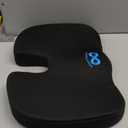 Everlasting Comfort Doctor Recommended Memory Foam Seat Cushion for Office Chairs & Car - Ergonomic Office Desk Accessories - Cushions for Tailbone Pain Relief, Sciatica (Black, Large) (01. Black Mesh)