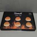 Keewah 4.5 inch Large Burger Ring - 6 Piece - Stainless Steel