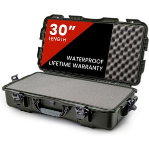 NANUK Hard Case with Foam & Wheels - 30" to 55" Long, Customizable Foam Insert, IP67 Waterproof & Crushproof, Rugged Construction for Ultimate Protection, Made in Canada
