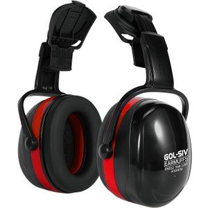 32dB Ear Muffs Hard Hats,Sound Proof Safety Ear Protection For Construction,Gun Range,Lawn Mowing