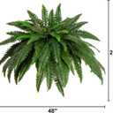 Nearly Natural 48in Artificial Boston Fern (Set of 2), Large Faux Greenery with 67 Lifelike Fronds for Indoor Wall, Shelf, and Home Office Decor