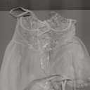 Lilosy Sexy Garter Belt Mesh Lace Babydoll Lingerie Dress Set with Thong.S