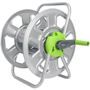 YESTAR Metal Garden Hose Reel Cart Hold 130 FT-5/ 8" Hose, Portable Water Pipe Holder for Outside Hose Storage