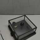 Outdoor Ceiling Light with Motion Sensor, Flush Mount Porch Light, Exterior Light Fixture with Clear Glass, Dusk to Dawn 2-Light Fixture for Patio,Porch (8.5 in) (1 Pack)