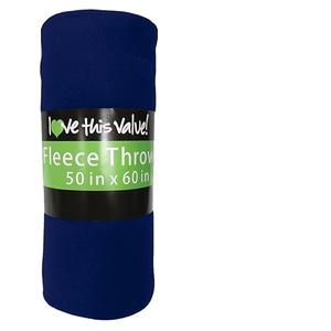 Imperial Home 50x60 Soft Fleece Throw Blanket, Throw Blanket for Couch, Travel, Bed, Room, Travel Essentials, Fleece Travel Blanket, Lightweight Blanket, Fall Blankets & Throws, Cozy Blanket (Navy) Imperial Home 50x60 Soft Fleece Throw Blanket, Throw Blanket for Couch, Travel, Bed, Room, Travel Essentials, Fleece Travel Blanket, Lightweight Blanket, Fall Blankets & Throws, Cozy Blanket (Navy)