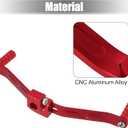Motoforti 11mm Universal Adjustable Motorcycle Dual Way Gear Shift Lever Footrest Pedal Shifter Adapt Refit Accessories 50cc-160cc CNC Aluminum Alloy Red