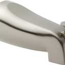 Brushed Nickel Bathtub Spout with Diverter, Tub Faucet with Slip-Fit Connection (2.5 x 5 in)