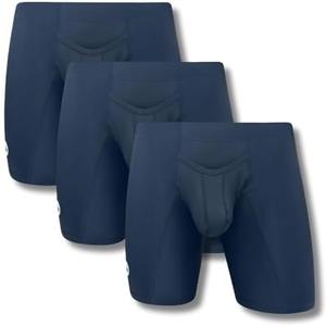 Real Men Athletic Underwear with Support Pouch - 1, 3 or 4 Pack 6, 7 and 9in Nylon Briefs - ABCD Pouch - 4XL