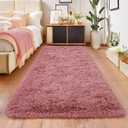 9x12 Ultra Soft Shag Area Rug for Living Room and Bedroom  Plush Modern Floor Carpet for Home Decor, Blush