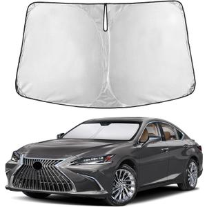 EcoNour Windshield Sunshade Compatible for Lexus ES 2019-2023 2024 2025 | Sun Visor for Front Windshield & Window Sun Shade Cover, UV Heat Blocker & Protector, Car Accessories