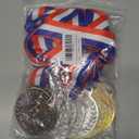 Abaokai 1st, 2nd, 3rd Award Medals - 3 Inches Olympic Style Winner Medals Gold Silver Bronze Prizes for Competitions, Party