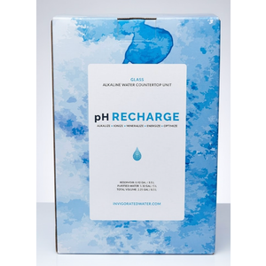 PH Recharge Glass Alkaline Countertop Water Filter 8.5 L/2.25