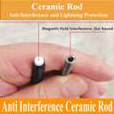 13 Inch Replacement Antenna Mast for RAM ProMaster 1500 2500 3500 (2014-2024), RAM ProMaster City (2015-2022), RAM ProMaster Flexible Rubber Antenna, Black