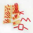 Counting and Educational Montesorri Toys Wood Sticks Counting Learning Board Maths Learning Toy