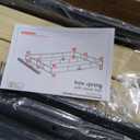 Best Price Mattress 4 Inch Metal Box Spring with Wood Slats, Full, Blue