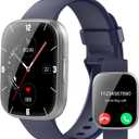 Smart Watch for Men Women Bluetooth Call, 1.95" HD Touch Screen Fitness Watch with Sleep Heart Rate Monitor, 100+ Sports Modes, IP68 Waterproof Activity Trackers for Android iOS, Blue