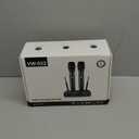 VeGue Wireless Microphone System, Metal Professional UHF Dual Channel Handheld Cordless Dynamic Mic Set for Home Karaoke,Church, DJ, Wedding, Meeting, Events, 200ft (Black1)