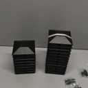 Goovilla 4x4 Post Caps Black(Actual 3.5" x 3.5"), 24 Pack Fence Post Caps with 48 Screws and Easy Installation, Sturdy Waterproof Plastic Deck Post Caps with Frosted Finishing Touch, Protect Wood Post