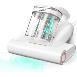 Bed Vacuum Cleaner Mattress Vacuum Cleaner, 16Kpa Powerful Handheld Vacuums with UV-C Light & Double Dust Cup & High Heating & Ultrasonic & Anion for Bed Sofa