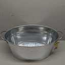True Galvanized Tub, Large Ice Buckets for Parties, Beverage Cooler for Beer, Wine, Soda, Bottled Water, Rustic Beverage Tub, Drink Bucket for Indoor & Outdoor Party, 6.3 Gal (23.8 Liters), Set of 1