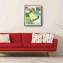 3 x Middle East CIA Map - Iraq Iran Israel Political 2003 Wall Poster - Palestine, Gaza Strip, West Bank, Lebanon War -Unframed Home Schooling Classroom (16"x19")