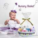 YELLOW LOTUS Large Gift Baskets Empty To Fill - 14 Cute Christmas Gift Baskets Empty for Women, Men, Graduation, Baby Toy Storage Boho Nursery Decor, White