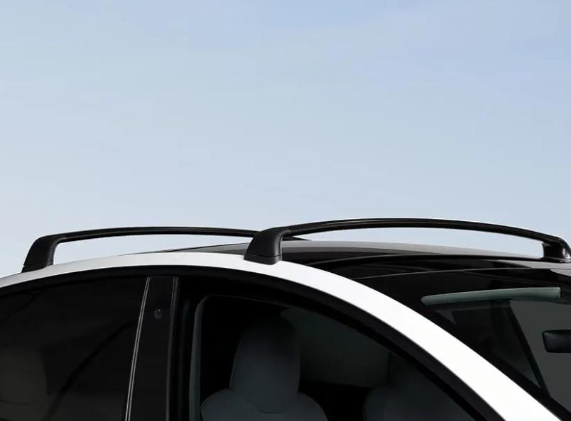 Roof Rack Cross Bars for Tesla Model Y Juniper 2020-2027 | 2PCS Aluminum Heavy Duty 165lbs Cargo Carrier for Kayak Bike Ski Luggage, Matte Black