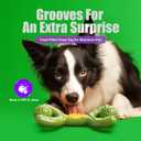 Indestructible Dog Toys for Aggressive Chewers, Heavy Duty Chew Proof Toys for Large Dogs, Durable Interactive Chew Toys for Adult Dogs with Anxiety Relief (Green)