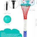 Basketball Hamper Toy for Kids  Fun Over-the-Door Laundry Hoop with Ball  Build Good Habits Early & Keep the Floor Tidy(Green)