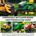 AR-PRO 15x6.00-6 Front Tire and Wheel Assembly Compatible with John Deere 100/D100 Series Riding Mower, 3" Offset Hub, 3/4" Bushings, 4-Ply Pneumatic (1 Pack)