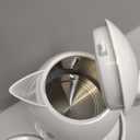 OVENTE Electric Kettle, 1.7L Fast Boiling Water Heater for Coffee or Tea, BPA Free with Water Level Gauge, Auto Shut-Off, Boil-Dry Protection, Indicator Light and Removable Filter, White KP72W