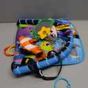 Baby Car Seat Ocean Animals Toys - Kick and Play Double Sided Infant Car Seat Toys with Plush Toys, Mirror, Teether for Baby Travel Activities, Christmas Birthday Gifts Newborn Infant Toy