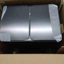 Garvee Double Trash Can, 2 x 8 gal (2 x 30 L) Garbage Can for Kitchen Dual Compartment Recycling Kitchen Step Trash Bin, Stainless Steel Trash and Recycle Bin Combo with Soft-Close Lid,Black