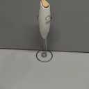 Milk Frother White  Coffee Frother Handheld with Electric Whisk  19000 rpm  Book Recipes and Stainless Steel Stand Included  Hand Mixer Electric (White and Gold)